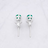 Topos Tres Garras Esmeraldas 50pts 0.75g / 3.86mm Plata 925