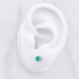 Topos Tres Garras Esmeraldas 50pts Esmeraldas 0.25pts 0.65g / 3.86mm Plata 925