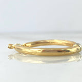 Candongas Fanny 3.8gr / 3.1cm / Lisas Entorchadas Dos Oros Amarillo Blanco (Oferta)