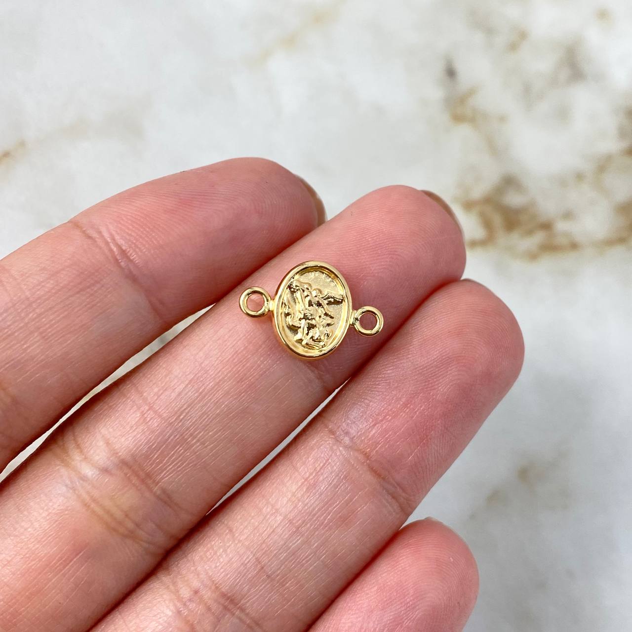 Herraje San Miguel Arcángel 0.5gr / 1.5cm / Oro Amarillo