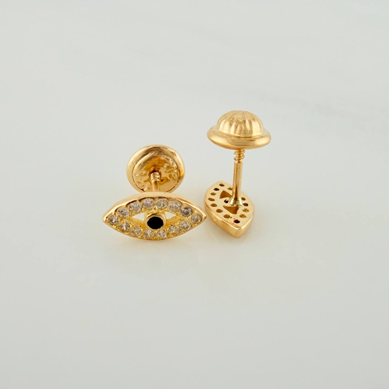 Topos Ojo Mistico 1gr / 6.7mm Oro Amarillo 18K