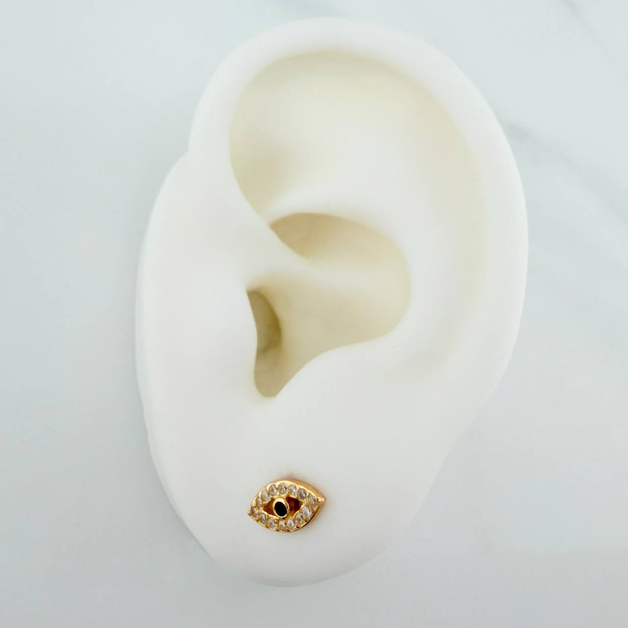Topos Ojo Mistico 1gr / 6.7mm Oro Amarillo 18K