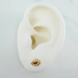 Topos Ojo Mistico 1gr / 6.7mm Oro Amarillo 18K