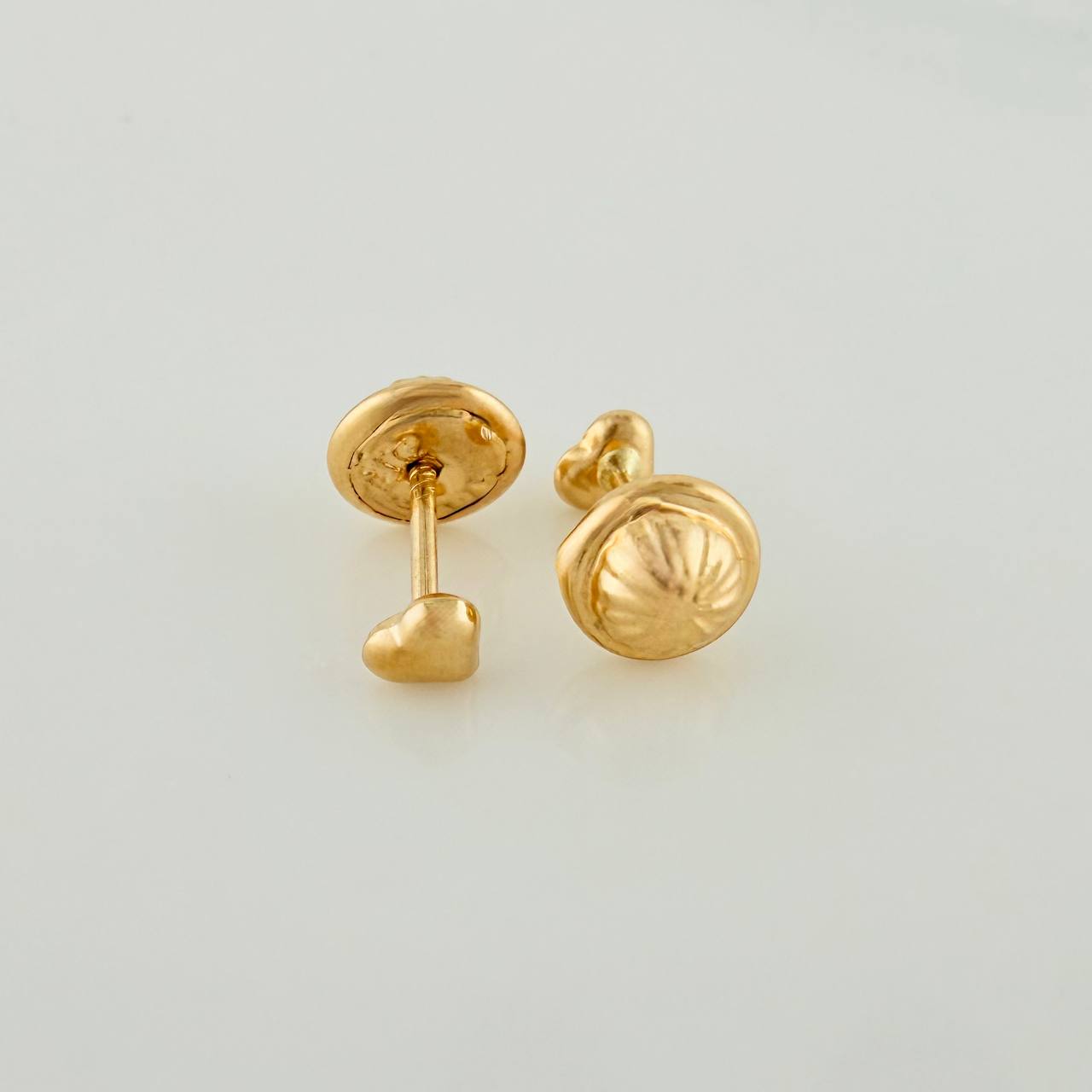 Topos Corazon 0.4gr / Troquelado Oro Amarillo &