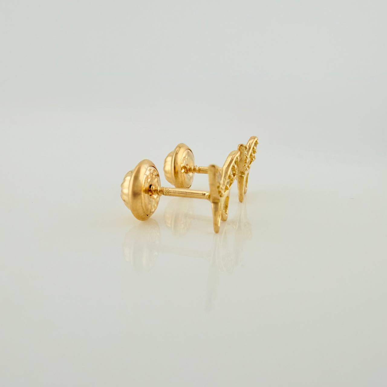 Topos Mariposa 0.75gr / 6.3mm Oro Amarillo 18K &
