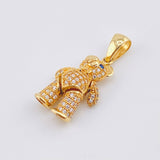 Dije Oso Articulado 4.5gr / 3cm / Oro Amarillo 18K *