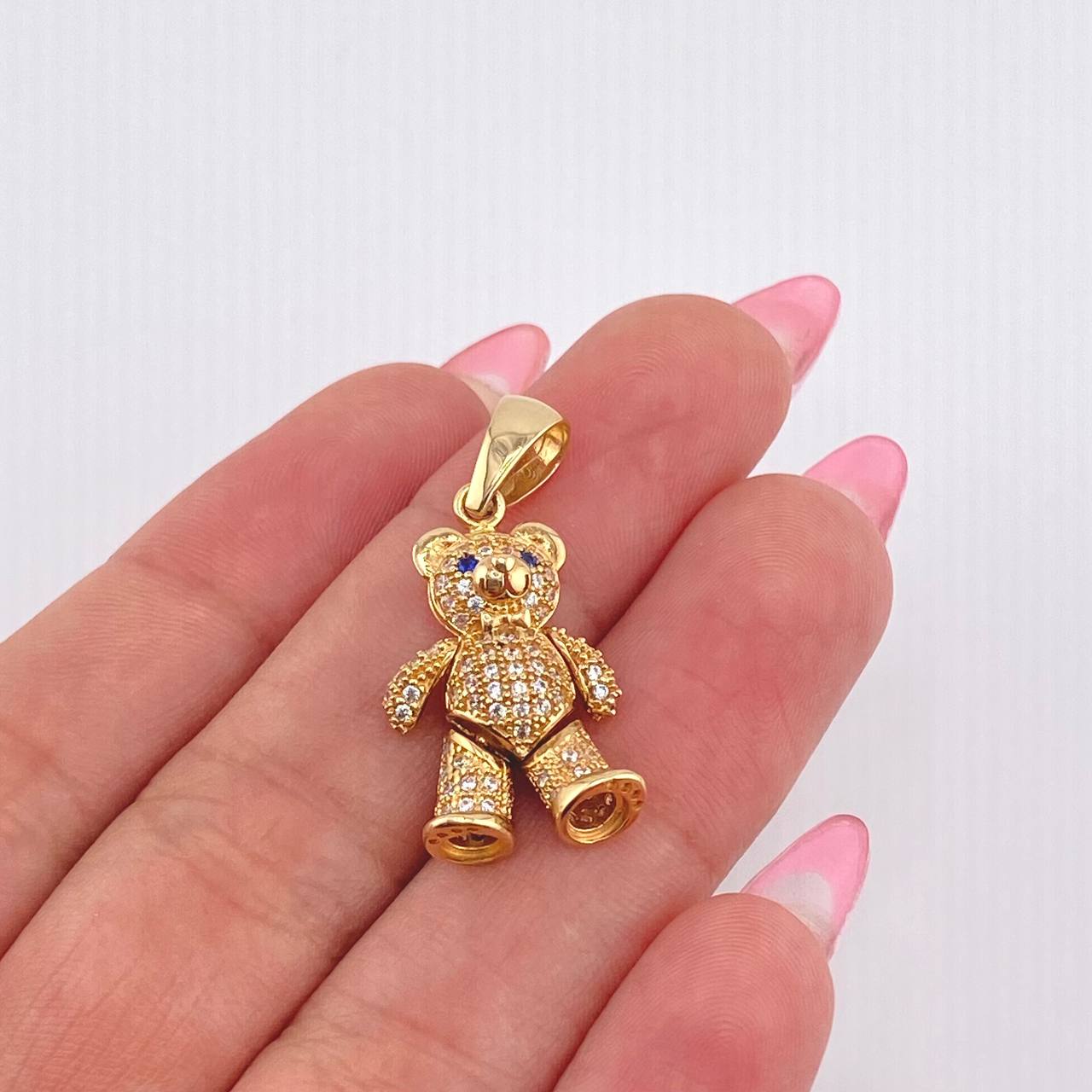 Dije Oso Articulado 4.5gr / 3cm / Oro Amarillo 18K *