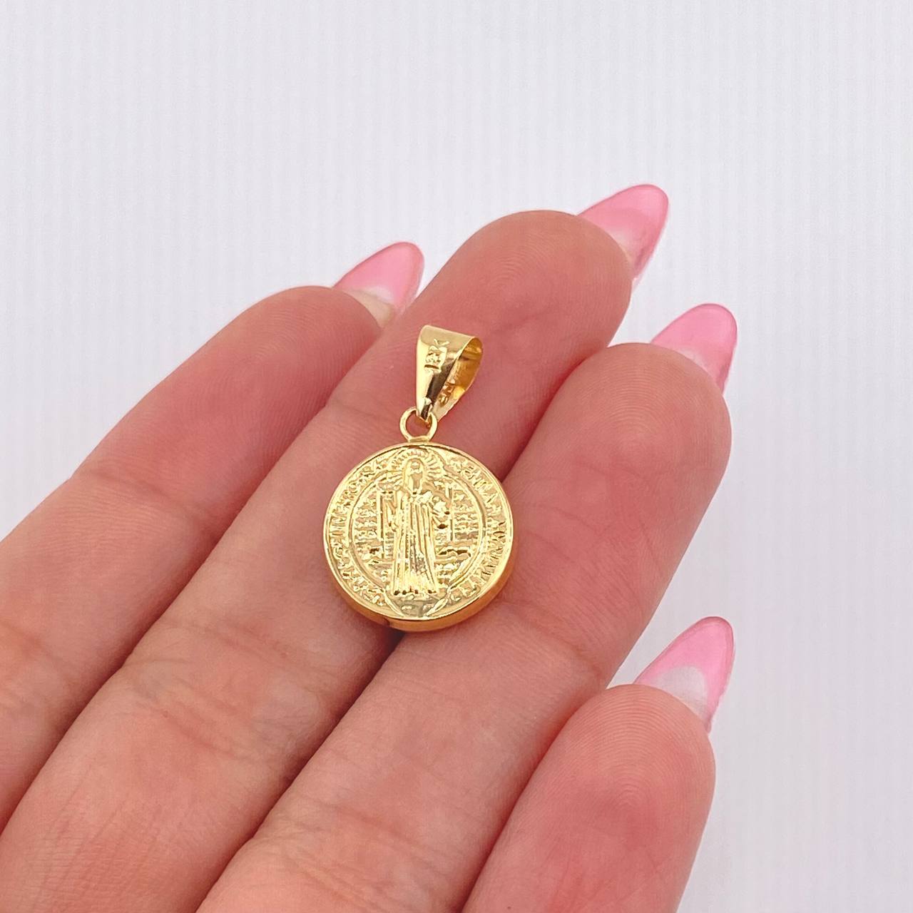 Dije San Benito 1gr / 2.3cm / Oro Amarillo 18K *
