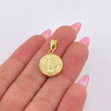 Dije San Benito 1gr / 2.3cm / Oro Amarillo 18K *