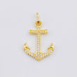 Dije Ancla 1.05gr / 2.3cm / Oro Amarillo 18K