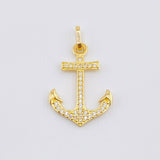 Dije Ancla 1.05gr / 2.3cm / Oro Amarillo 18K