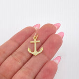 Dije Ancla 1.05gr / 2.3cm / Oro Amarillo 18K