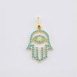Dije Mano Hamsa 1.2gr / 2.3cm / Oro Amarillo 18K *