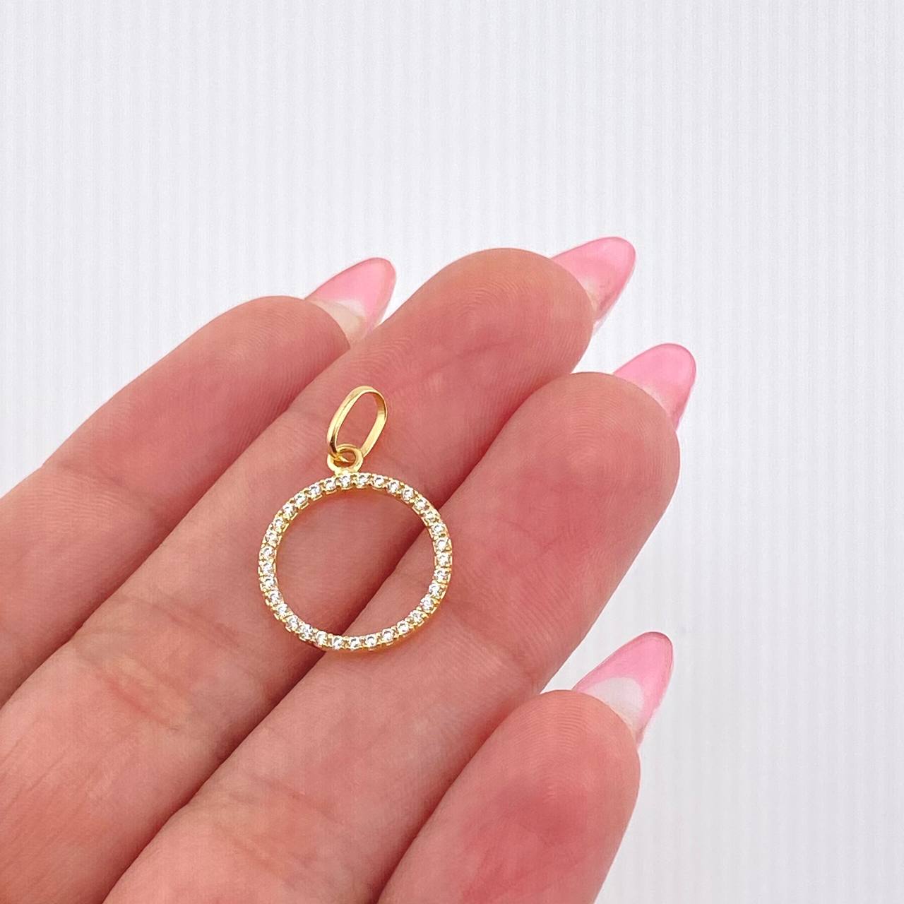 Dije Aro 0.9gr / 2cm / Oro Amarillo 18K *