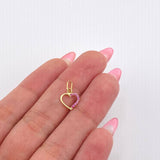 Dije Silueta Corazon 0.35gr / 1.4cm / Oro Amarillo 18K *