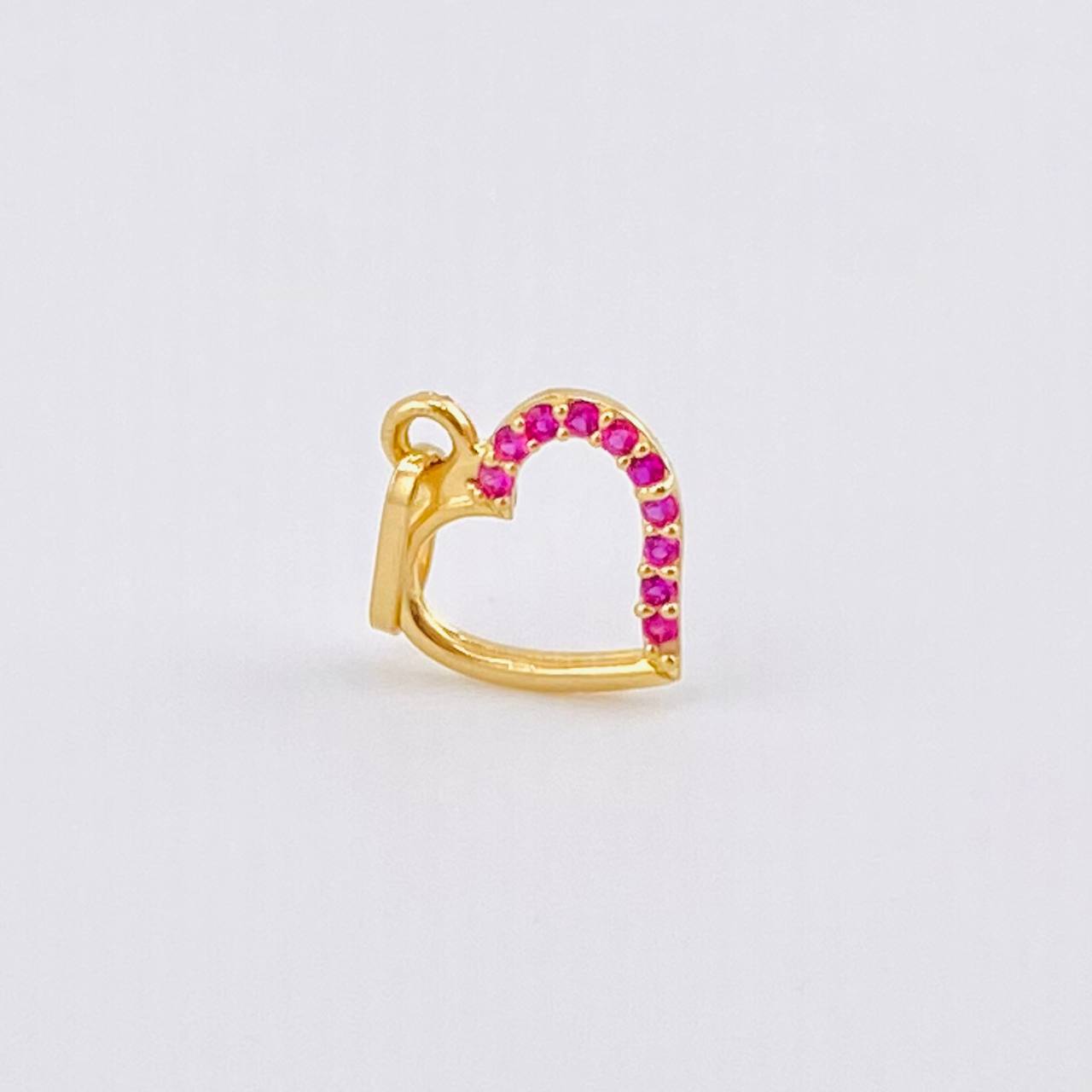 Dije Silueta Corazon 0.35gr / 1.4cm / Oro Amarillo 18K *