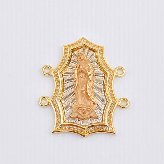 Herraje Virgen Guadalupe Silueta 6.85gr / 3cm / Tres Oros 18K