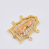 Herraje Virgen Guadalupe Silueta 6.85gr / 3cm / Tres Oros 18K