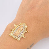 Herraje Virgen Guadalupe Silueta 6.85gr / 3cm / Tres Oros 18K