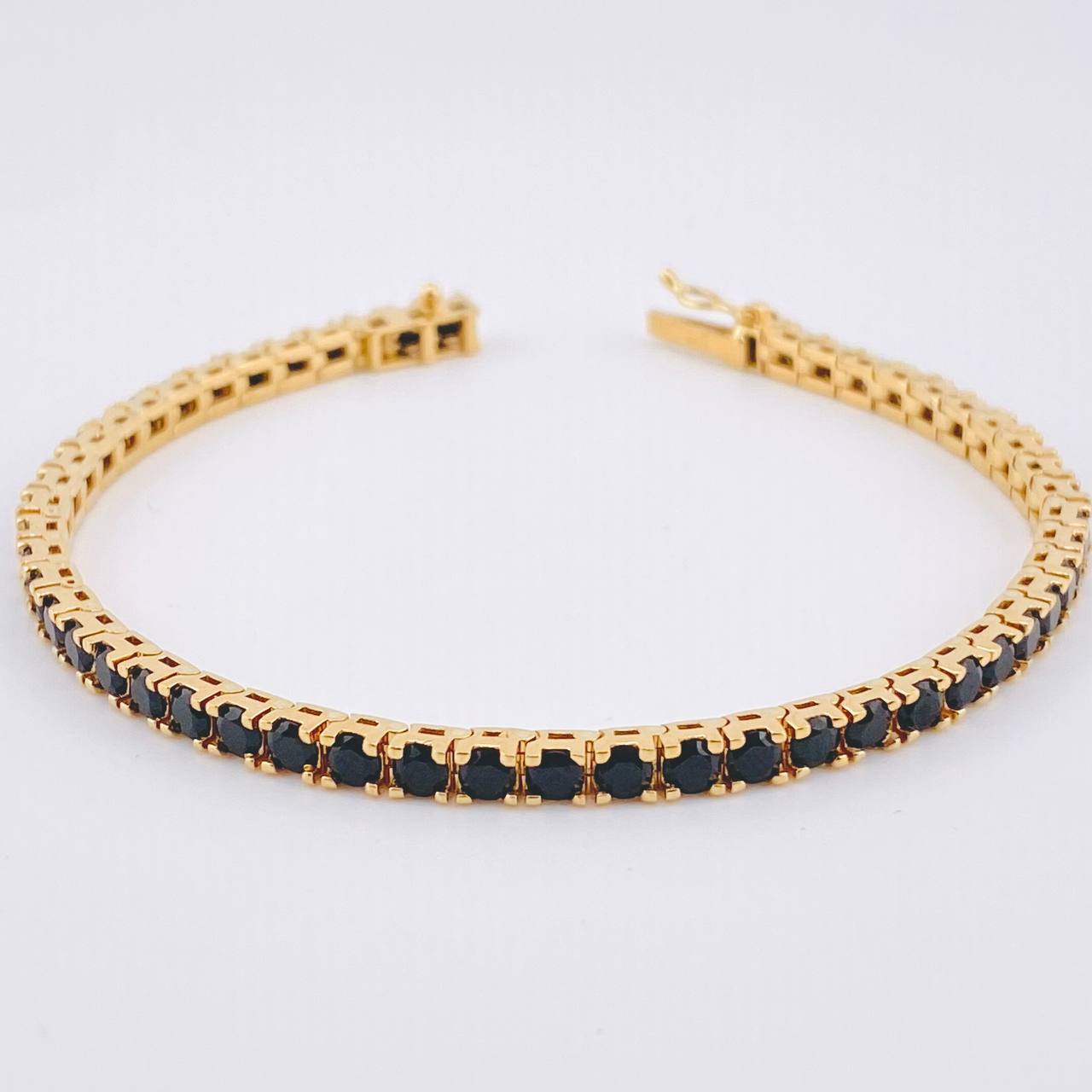 Pulso Tenis 12.65gr / 18.5cm / 3.4mm Oro Amarillo 18K *