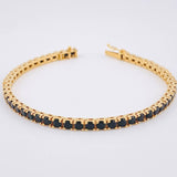 Pulso Tenis 12.65gr / 18.5cm / 3.4mm Oro Amarillo 18K *