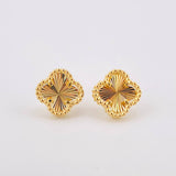 Topos Trebol Diamantado 2.6gr / 8.9mm Oro Amarillo Nac.Esp. 18K *