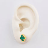 Topos Trebol 2 g / 8 mm Oro Amarillo 18K