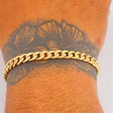 Pulso Cubano 2.45gr / 20.3cm / 3mm Oro Amarillo +1 18K $