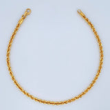Pulso Lazo 1.55gr / 20cm / 1mm Oro Amarillo +3 $