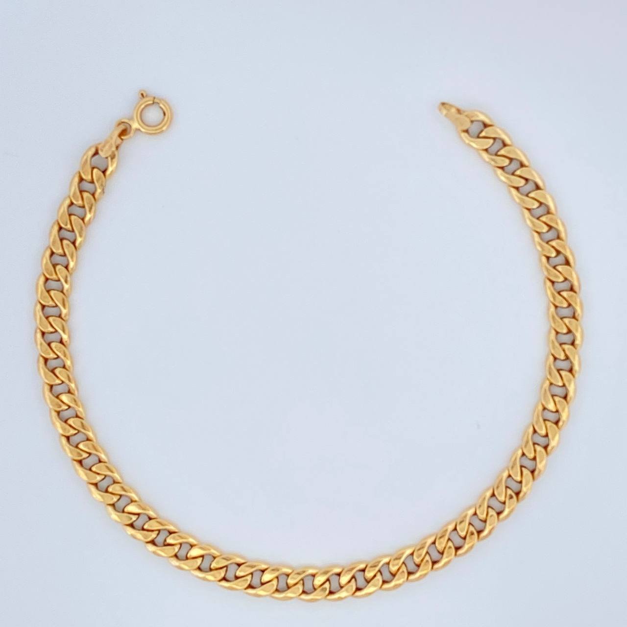 Pulso Cubano 2.45gr / 20.3cm / 3mm Oro Amarillo +1 18K $