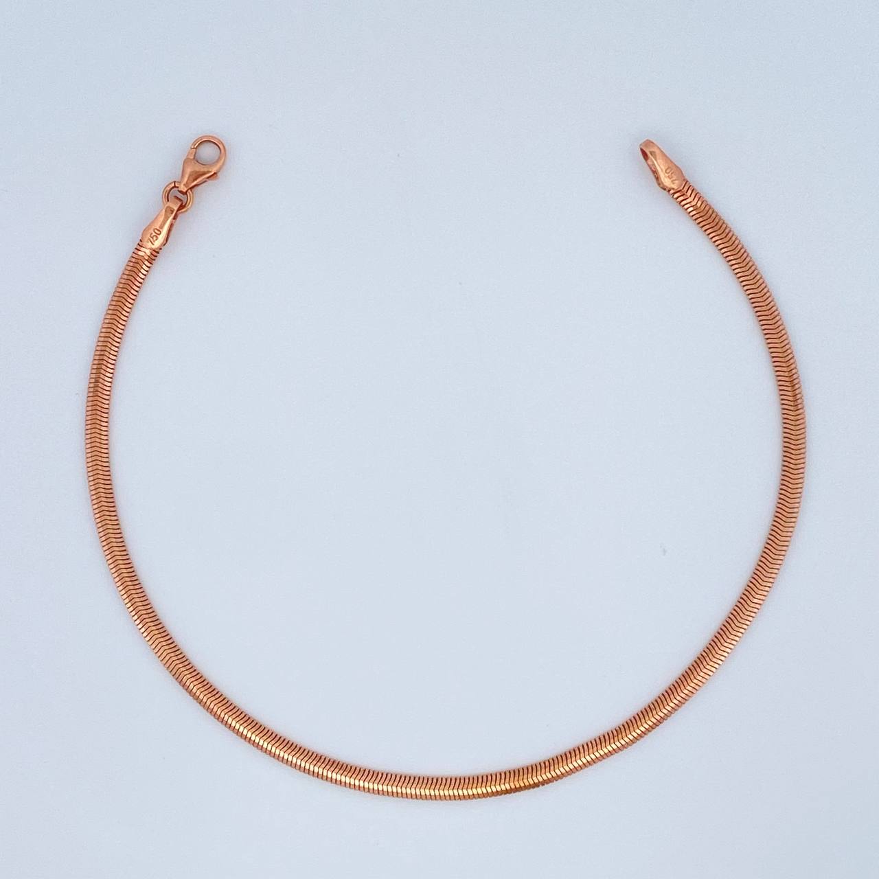 Pulso Serpiente 3.45gr / 19cm / 2mm Oro Rosa +3 18K $
