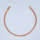 Pulso Serpiente 3.2gr / 17.8cm / 2.2mm Oro Rosa +3 18K $