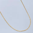 Cadena Escalera Plana 1.25gr / 45cm / 1mm Tres Oros +3 18K $