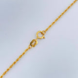 Cadena Lazo 1.1gr / 40cm / 2mm Oro Amarillo +3 18K $