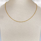 Cadena Militar 1.85gr / 45.3cm / 0.6mm Oro Amarillo +3 18K $