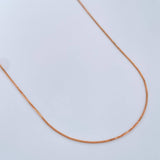 Cadena Veneciana 1.05gr / 45.4cm / 1mm Oro Rosa +3 18K $