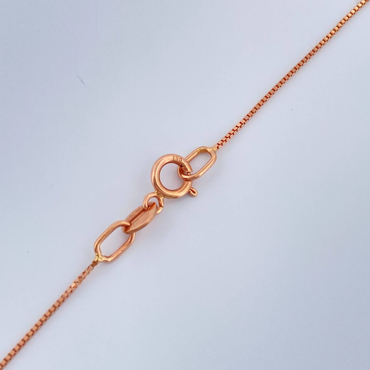 Cadena Veneciana 1.05gr / 45.4cm / 1mm Oro Rosa +3 18K $