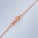 Cadena Veneciana 1.05gr / 45.4cm / 1mm Oro Rosa +3 18K $