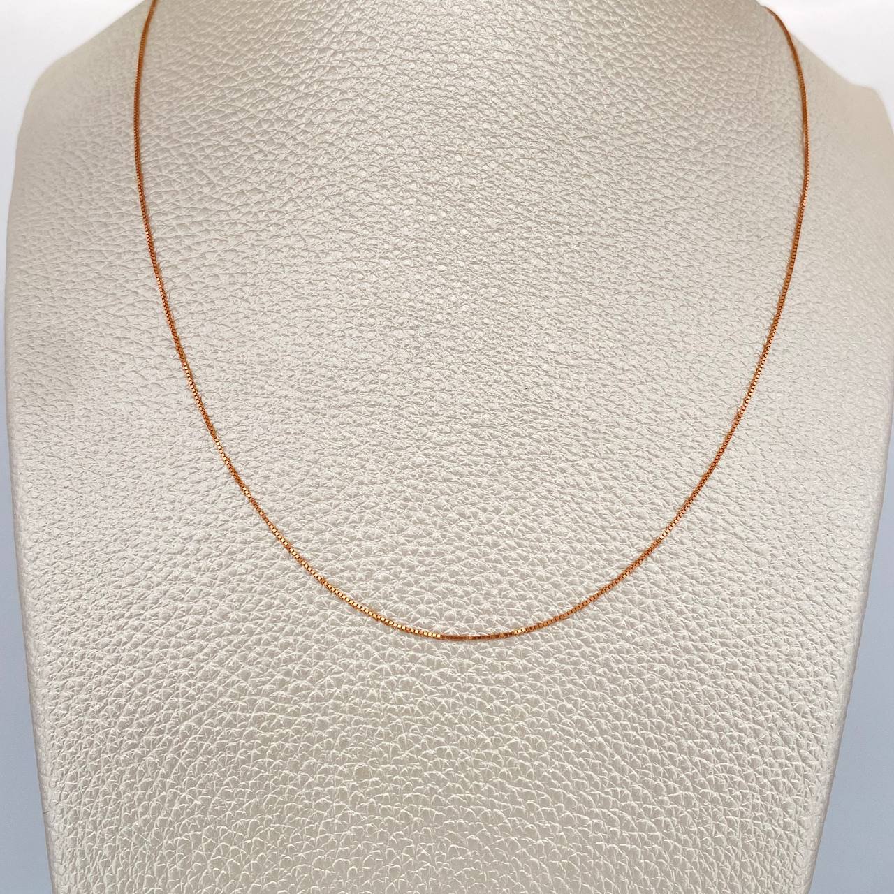 Cadena Veneciana 1.05gr / 45.4cm / 1mm Oro Rosa +3 18K $