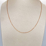 Cadena Veneciana 1.05gr / 45.4cm / 1mm Oro Rosa +3 18K $