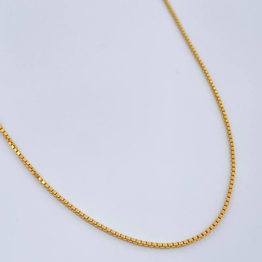 Cadena Veneciana 2.75gr / 45cm / 2mm Oro Amarillo +3 $