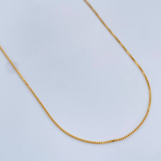 Cadena Veneciana 1.8gr / 45cm / 1.25mm Oro Amarillo +3 18K $