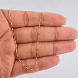 Cadena Veneciana 1.8gr / 45cm / 1.25mm Oro Amarillo +3 18K $