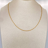 Cadena Veneciana 1.8gr / 45cm / 1.25mm Oro Amarillo +3 18K $