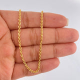 Cadena Lazo 2.75gr / 45cm / 2mm Oro Amarillo +3 18K $