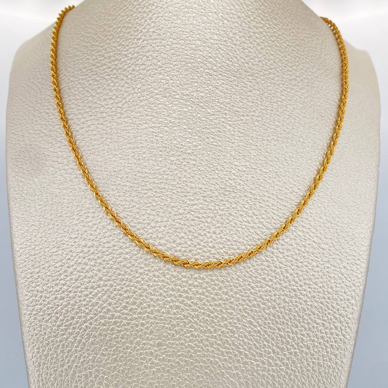 Cadena Lazo 2.75gr / 45cm / 2mm Oro Amarillo +3 18K $