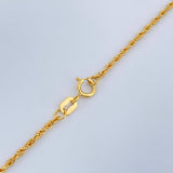 Cadena Lazo 0.9gr / 50cm / 1mm Oro Amarillo +3 18K $