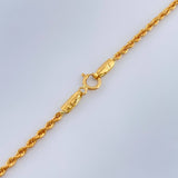 Cadena Lazo 1.55gr / 45cm / 2mm Oro Amarillo +3 18K $