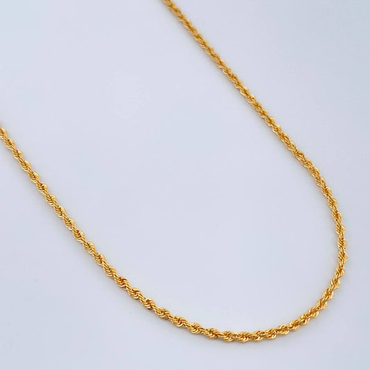 Cadena Lazo 1.55gr / 45cm / 2mm Oro Amarillo +3 18K $