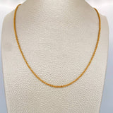 Cadena Lazo 1.55gr / 45cm / 2mm Oro Amarillo +3 18K $